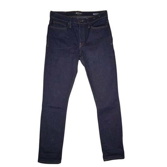 Madewell Men's Skinny Jeans 32x31 Dark Wash Denim Medium Stretch Classic Fit - Picture 3 of 15